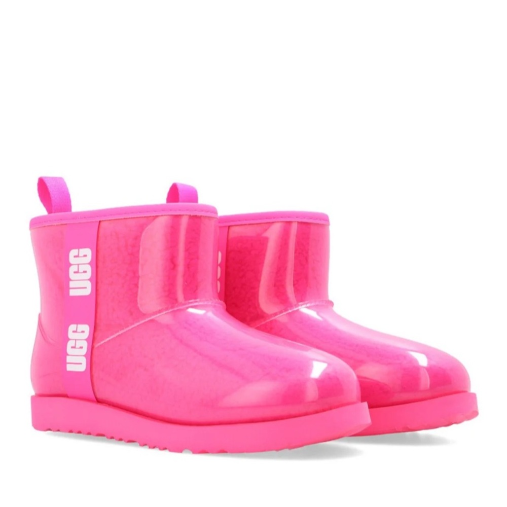 Girls pink waterproof Ugg boots size 2